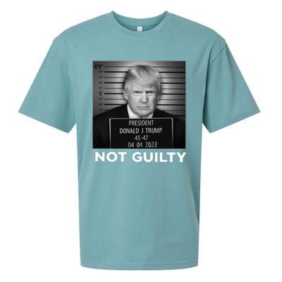 President Trump Not Guilty Sueded Cloud Jersey T-Shirt