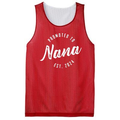 Promoted To Nana Again Est 2024 Pregnancy Announcement Mesh Reversible Basketball Jersey Tank