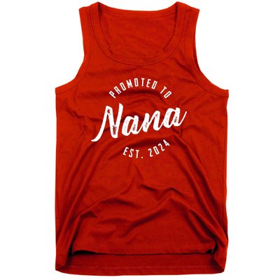 Promoted To Nana Again Est 2024 Pregnancy Announcement Tank Top