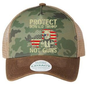 Protect Trump Not Guns Strong Support Legacy Tie Dye Trucker Hat