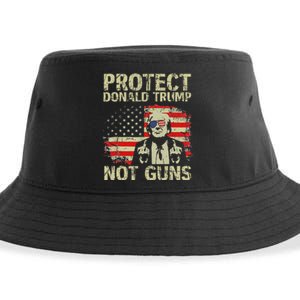 Protect Trump Not Guns Strong Support Sustainable Bucket Hat