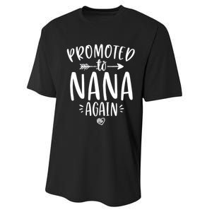 Promoted To Nana Again New Mimi Granny To Be Gigi Grandma Performance Sprint T-Shirt