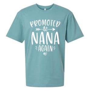 Promoted To Nana Again New Mimi Granny To Be Gigi Grandma Sueded Cloud Jersey T-Shirt