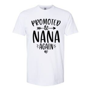 Promoted To Nana Again New Mimi Granny To Be Gigi Grandma Softstyle CVC T-Shirt