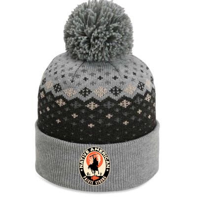 Paiute Tribe Native American Pride Art Deco Logo Vintage Cute Gift The Baniff Cuffed Pom Beanie