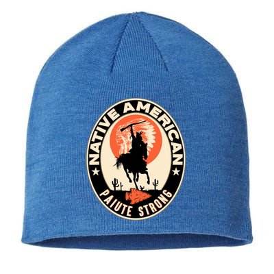 Paiute Tribe Native American Pride Art Deco Logo Vintage Cute Gift Sustainable Beanie