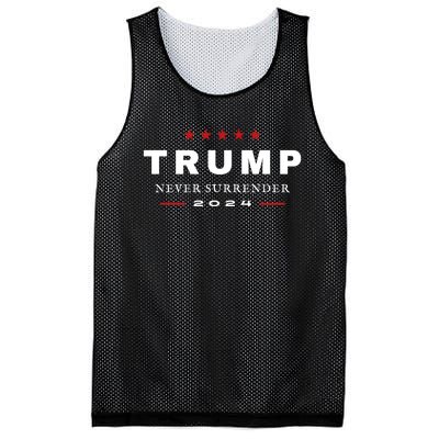 President Trump Never Surrender 2024 Maga Patriotic Mesh Reversible Basketball Jersey Tank