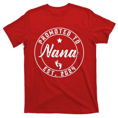 Promoted To Nana Again Est 2024 Pregnancy Announcement T-Shirt