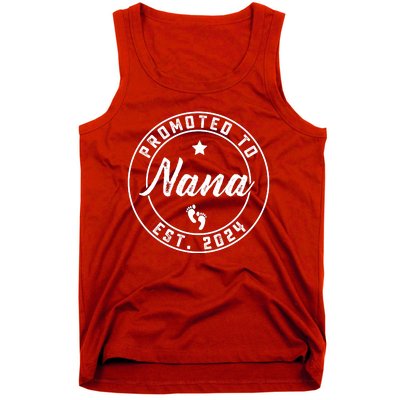 Promoted To Nana Again Est 2024 Pregnancy Announcement Tank Top