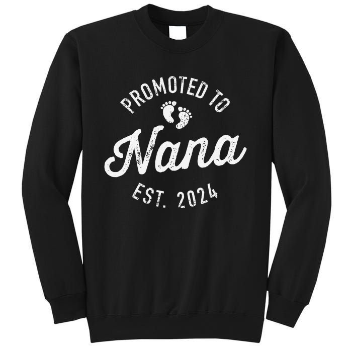 Promoted To Nana Est. 2024 For New Baby Shower Grandma Sweatshirt