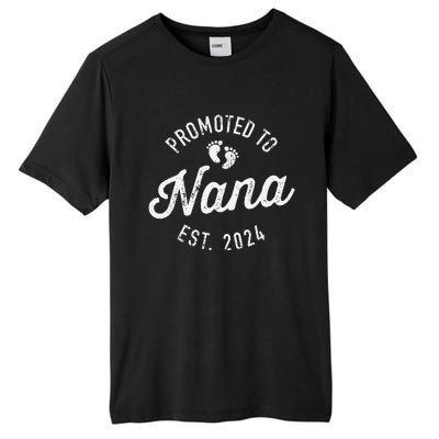 Promoted To Nana Est. 2024 For New Baby Shower Grandma Tall Fusion ChromaSoft Performance T-Shirt