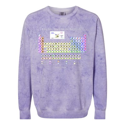 Periodic Table Of The Elements Colorblast Crewneck Sweatshirt