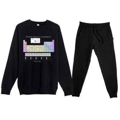 Periodic Table Of The Elements Premium Crewneck Sweatsuit Set