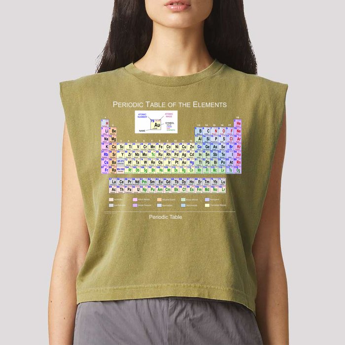 Periodic Table Of The Elements Garment-Dyed Women's Muscle Tee