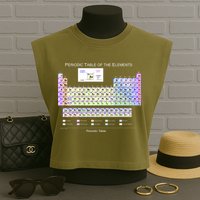 Periodic Table Of The Elements Garment-Dyed Women's Muscle Tee