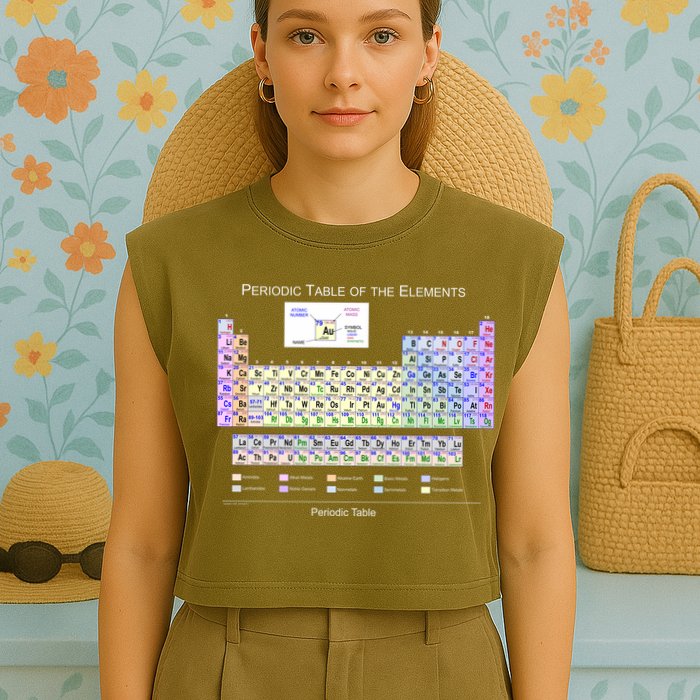 Periodic Table Of The Elements Garment-Dyed Women's Muscle Tee
