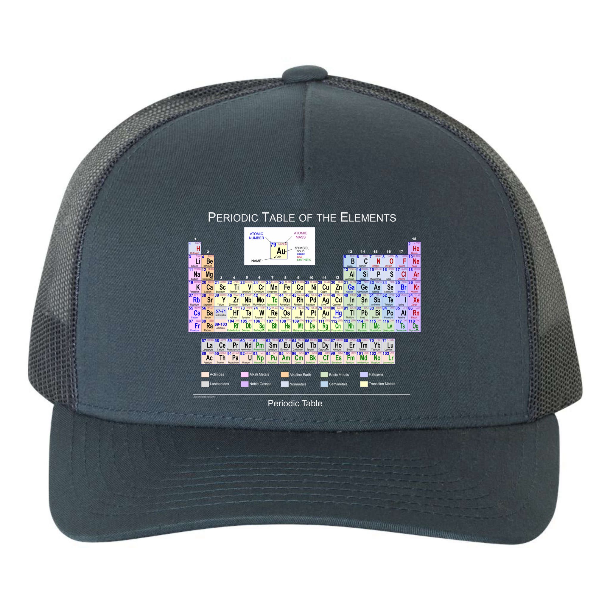 Periodic Table Of The Elements Yupoong Adult 5-Panel Trucker Hat