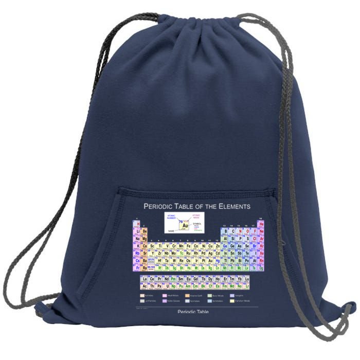 Periodic Table Of The Elements Sweatshirt Cinch Pack Bag