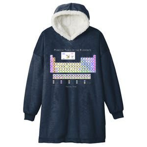 Periodic Table Of The Elements Hooded Wearable Blanket