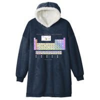 Periodic Table Of The Elements Hooded Wearable Blanket