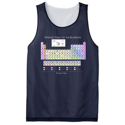 Periodic Table Of The Elements Mesh Reversible Basketball Jersey Tank