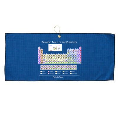 Periodic Table Of The Elements Large Microfiber Waffle Golf Towel