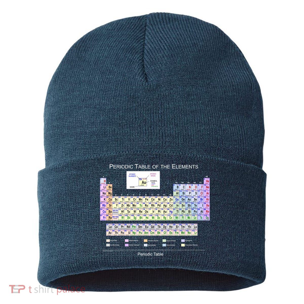 Periodic Table Of The Elements Sustainable Knit Beanie