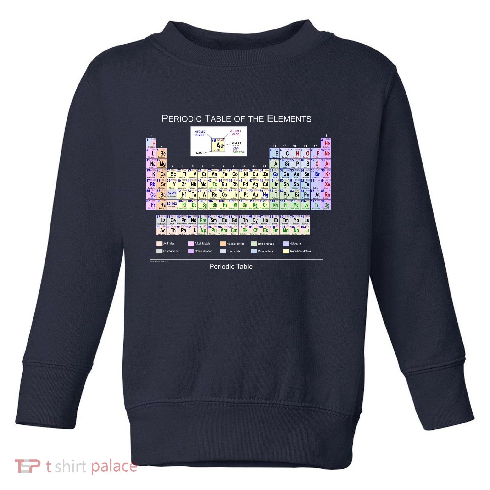 Periodic Table Of The Elements Toddler Sweatshirt