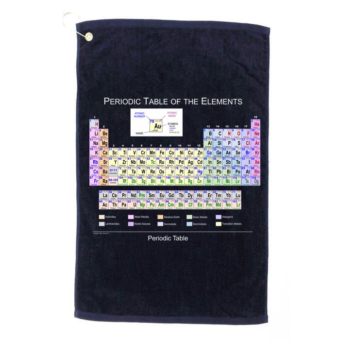Periodic Table Of The Elements Golf Towel