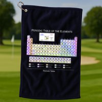 Periodic Table Of The Elements Golf Towel