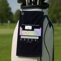 Periodic Table Of The Elements Golf Towel