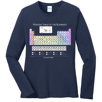 Periodic Table Of The Elements Ladies Long Sleeve Shirt