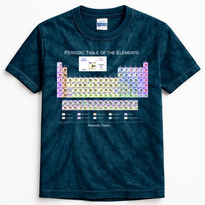 Periodic Table Of The Elements Kids Tie-Dye T-Shirt