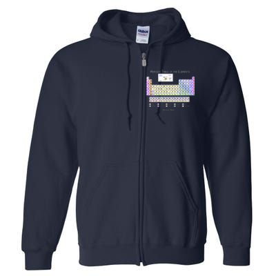 Periodic Table Of The Elements Full Zip Hoodie