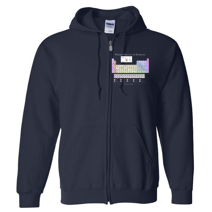 Periodic Table Of The Elements Full Zip Hoodie