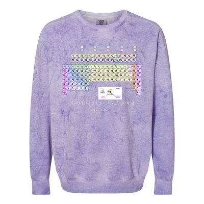 Period Table Of The Elements CheatShirt Colorblast Crewneck Sweatshirt