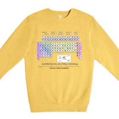 Period Table Of The Elements CheatShirt Premium Crewneck Sweatshirt