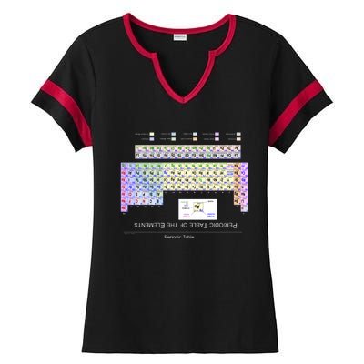 Period Table Of The Elements CheatShirt Ladies Halftime Notch Neck Tee