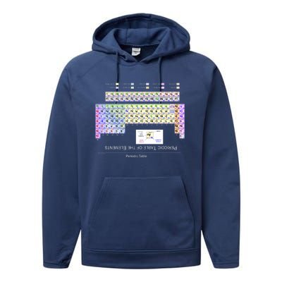 Period Table Of The Elements CheatShirt Performance Fleece Hoodie