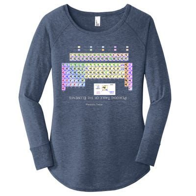 Period Table Of The Elements CheatShirt Women's Perfect Tri Tunic Long Sleeve Shirt