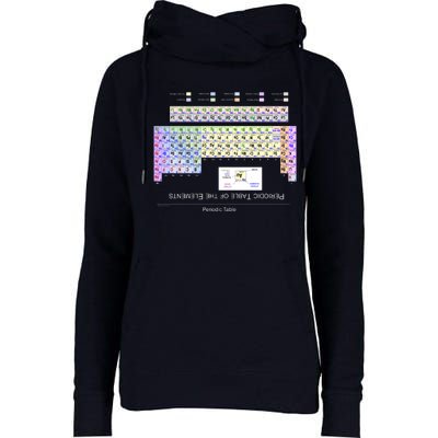 Period Table Of The Elements CheatShirt Womens Funnel Neck Pullover Hood