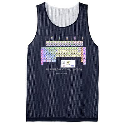 Period Table Of The Elements CheatShirt Mesh Reversible Basketball Jersey Tank