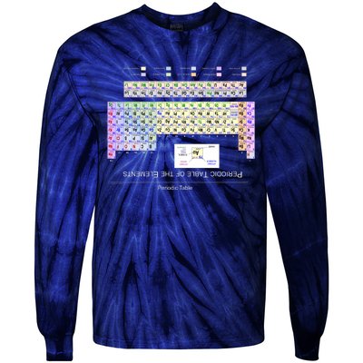 Period Table Of The Elements CheatShirt Tie-Dye Long Sleeve Shirt