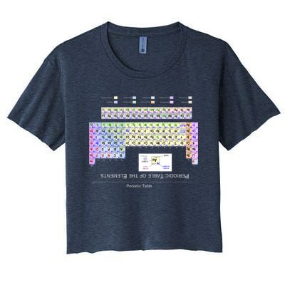 Period Table Of The Elements CheatShirt Women's Crop Top Tee