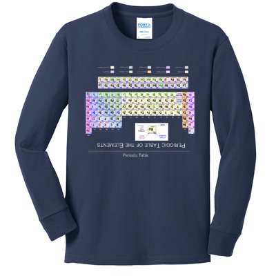 Period Table Of The Elements CheatShirt Kids Long Sleeve Shirt