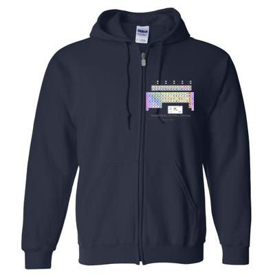 Period Table Of The Elements CheatShirt Full Zip Hoodie