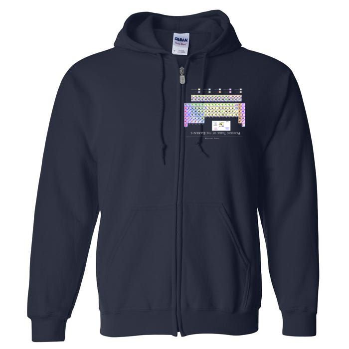 Period Table Of The Elements CheatShirt Full Zip Hoodie