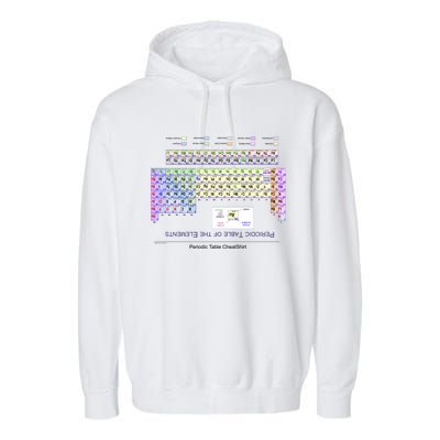 Period Table Of The Elements CheatShirt Garment-Dyed Fleece Hoodie