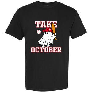 Philly Take October Philadelphia Ghost Baseball Garment-Dyed Heavyweight T-Shirt