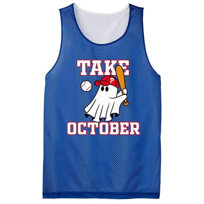 Philly Take October Philadelphia Ghost Baseball Mesh Reversible Basketball Jersey Tank